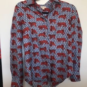 J crew collection 100% silk top